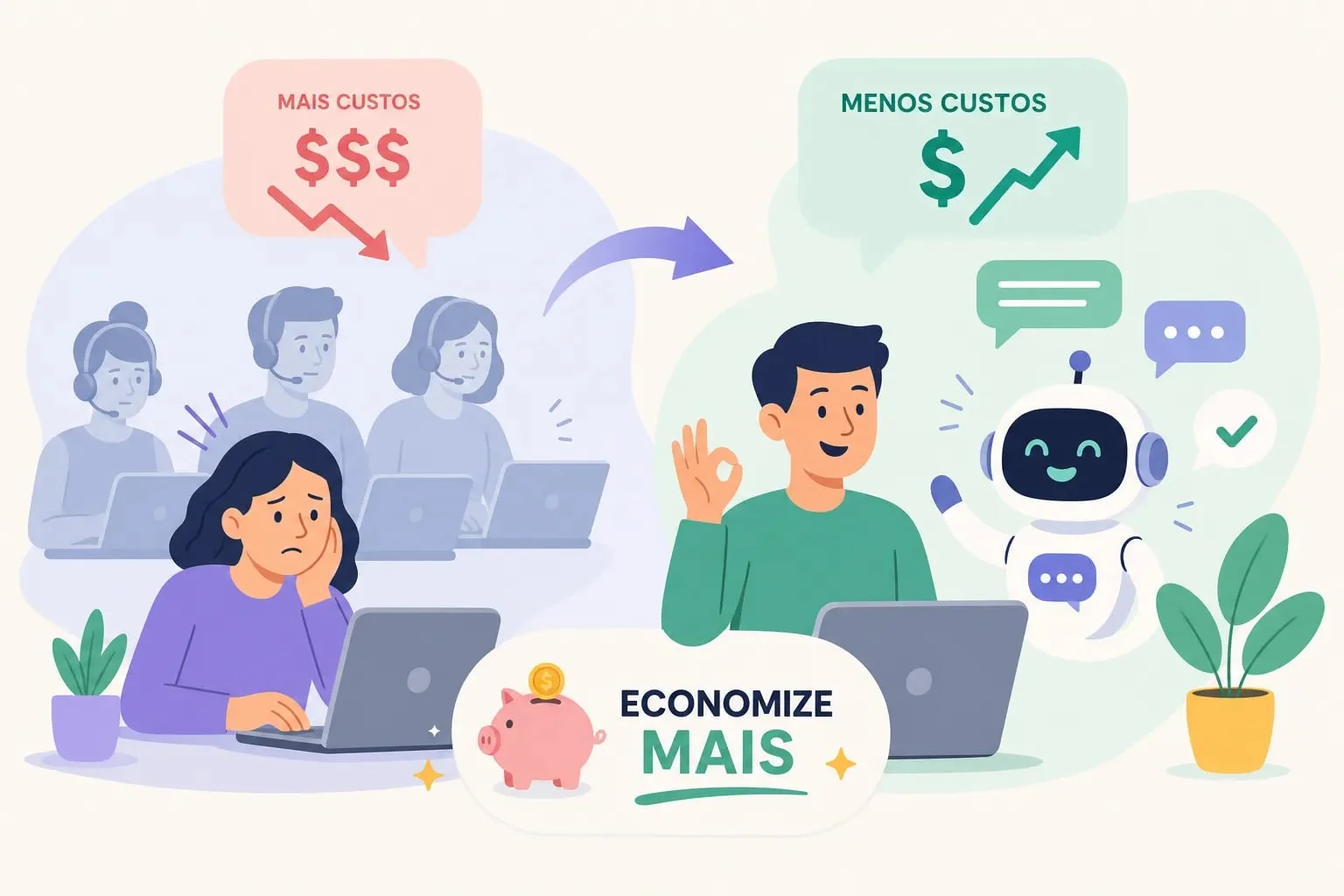 trocar atendentes por chatbot com ia quanto voce economiza 1788826602153